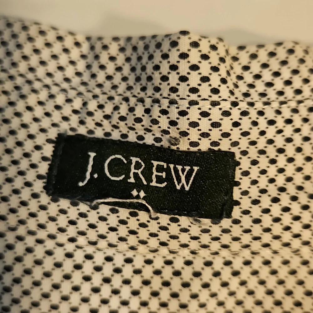 J.Crew Button‎ Down Shirt Dotted Pattern Long Sleeve Career Casual